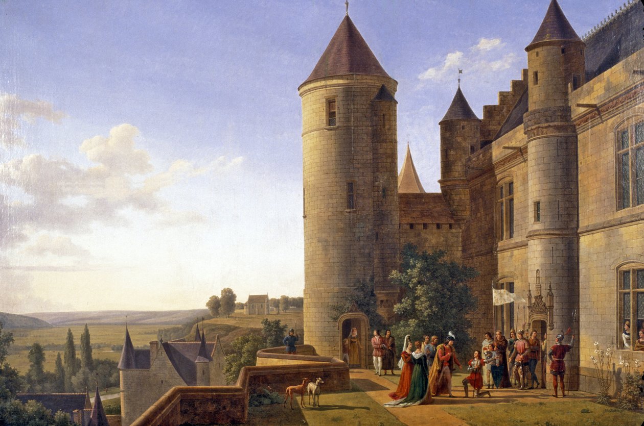 Indre & Loire N* 183 - Chateau de Loches - Setkání Karla VII. a Johanky z Arku a Loches - Alexandre Millin du Perreux (1764-1843) od Unknown