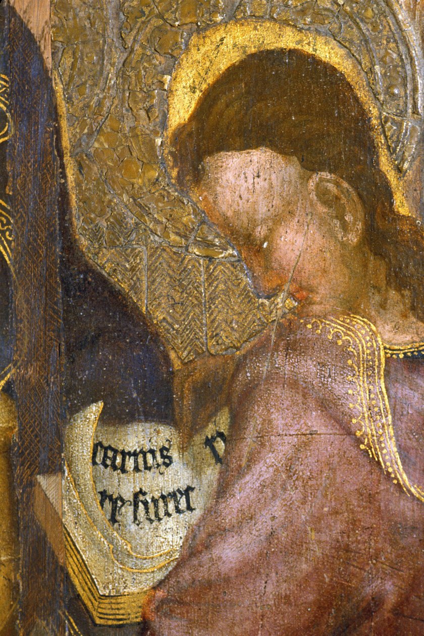 Pikardie 080 - Laon - Muzeum - ""The Apotres"" (detail) - Master of the Hours of Rohan - olejomalba na dubu z 15. století od Unknown