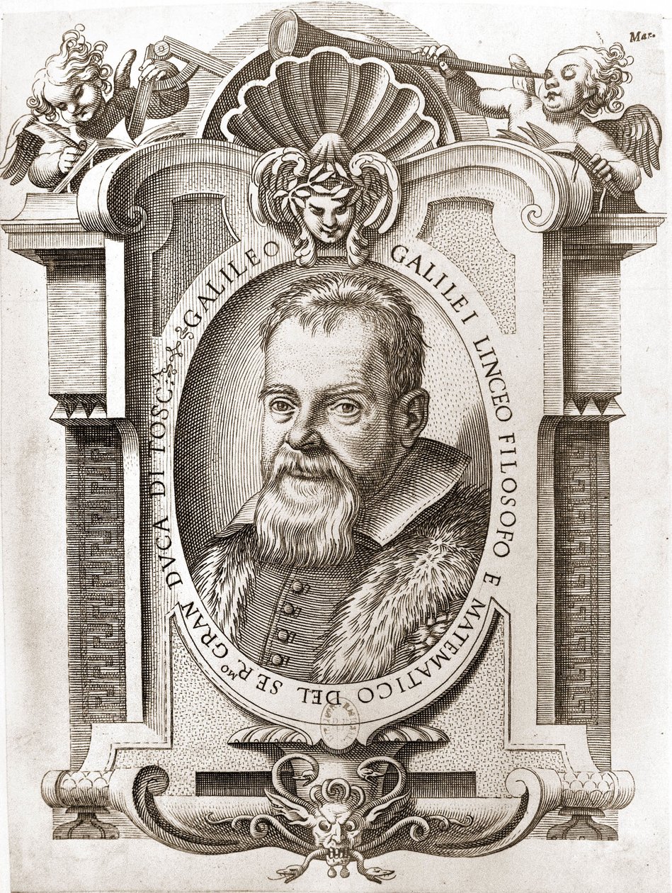 Portrét Galilea Galilei dit Galileo (1564 - 1642). od Unknown