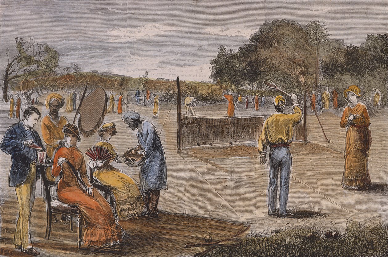 Sketches from India - An Afternoon in the Plains, 1880 (barevná rytina) od Unknown