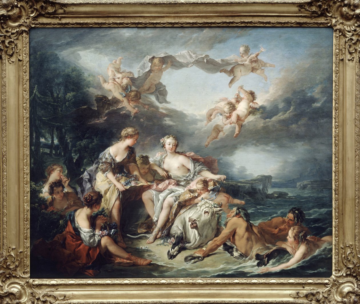 Únos Evropy - Boucher, 1747, Musée du Louvre od Unknown