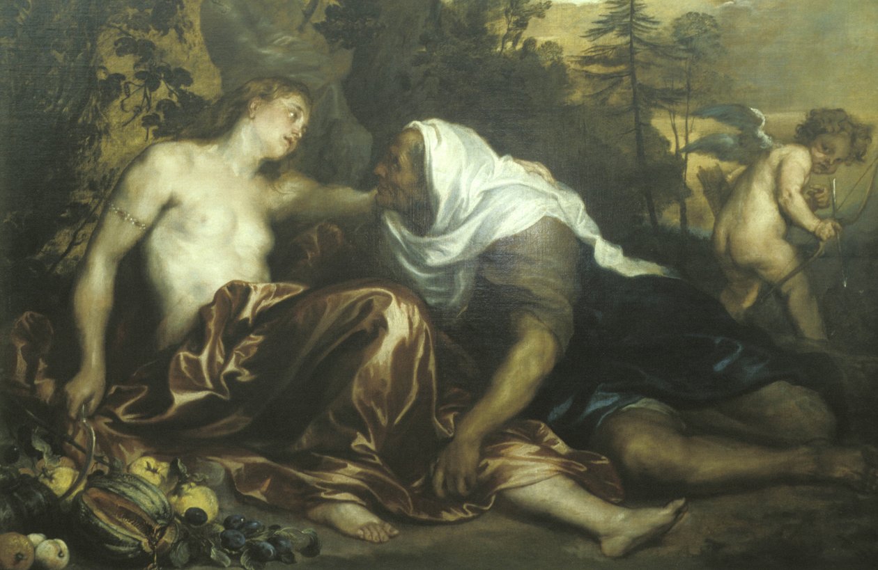 Malba Vertumno e Pomona, umělecké dílo Van Dyck, Palazzo Bianco, Janov, Ligury, Itálie od Unknown