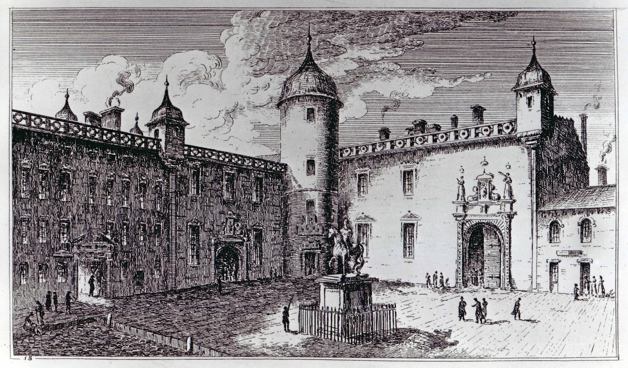 The Parliament Close (rytina) od English School