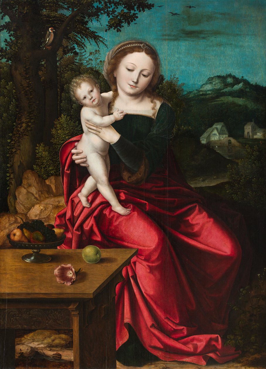 Madonna a dítě, kolem roku 1515 od Master of the Parrot