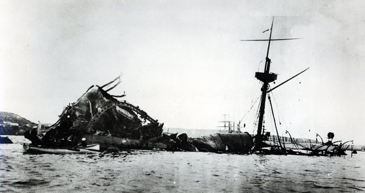 Katastrofa na USS Maine, 1898 (viz 206525, 206526) od American Photographer