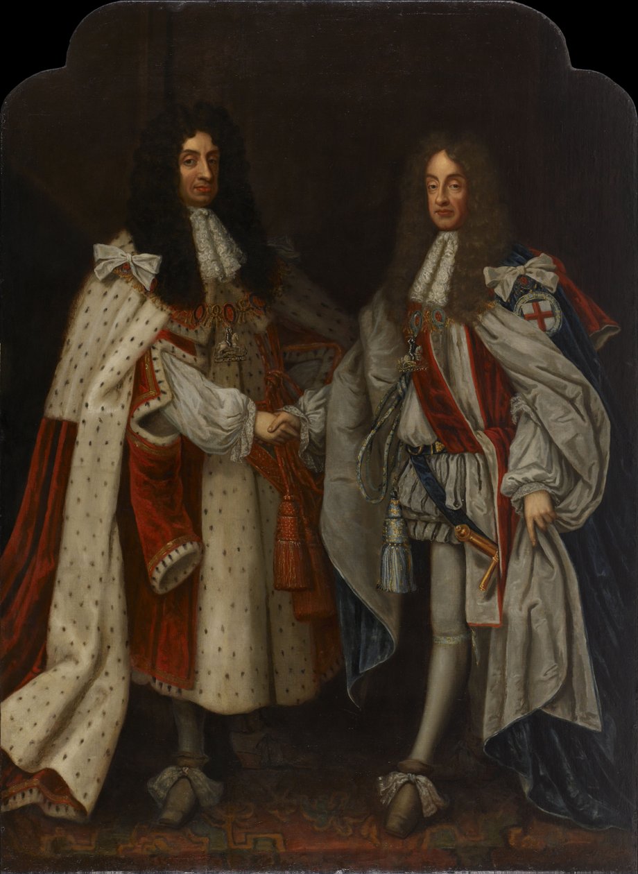 Portrét Karla II a Jamese II od Anonymous