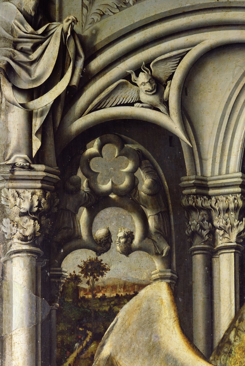 Architektonické detaily z Aix Annunciation, c.1445 (detail of 26541) od Master of the Aix Annunciation