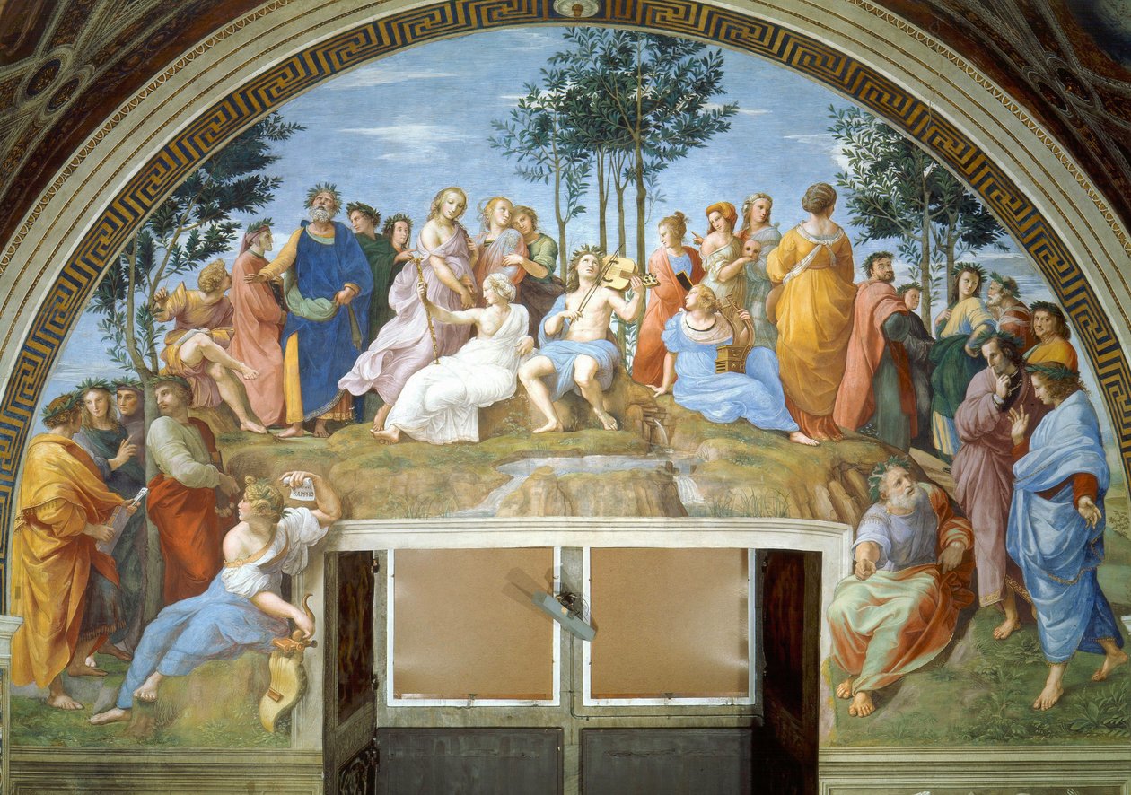 Parnas od Raffaello Sanzio Raphael