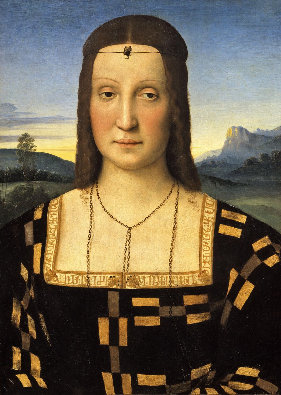 Portrét Elisabetta Gonzaga od Raffaello Sanzio Raphael