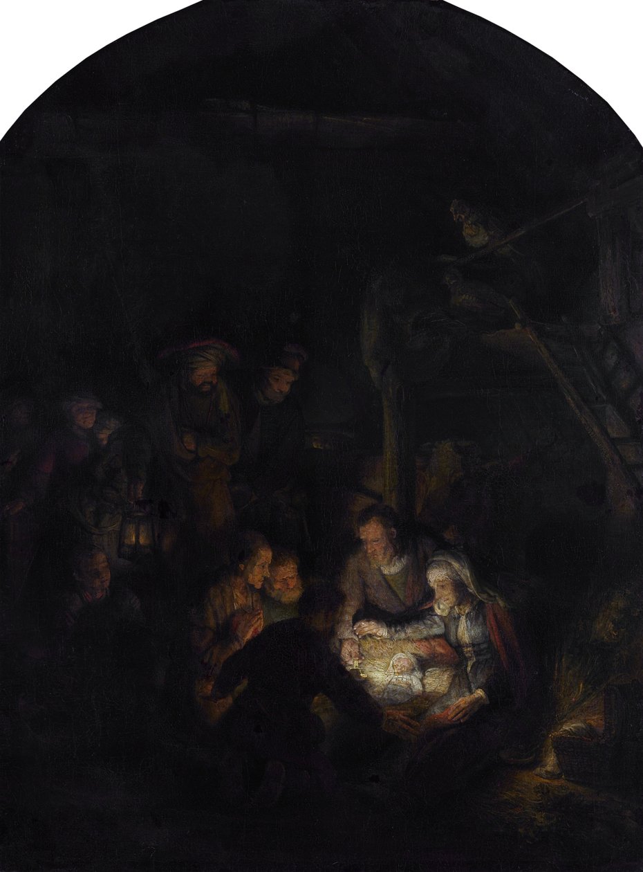 Klanění ovčáků. od Rembrandt van Rijn