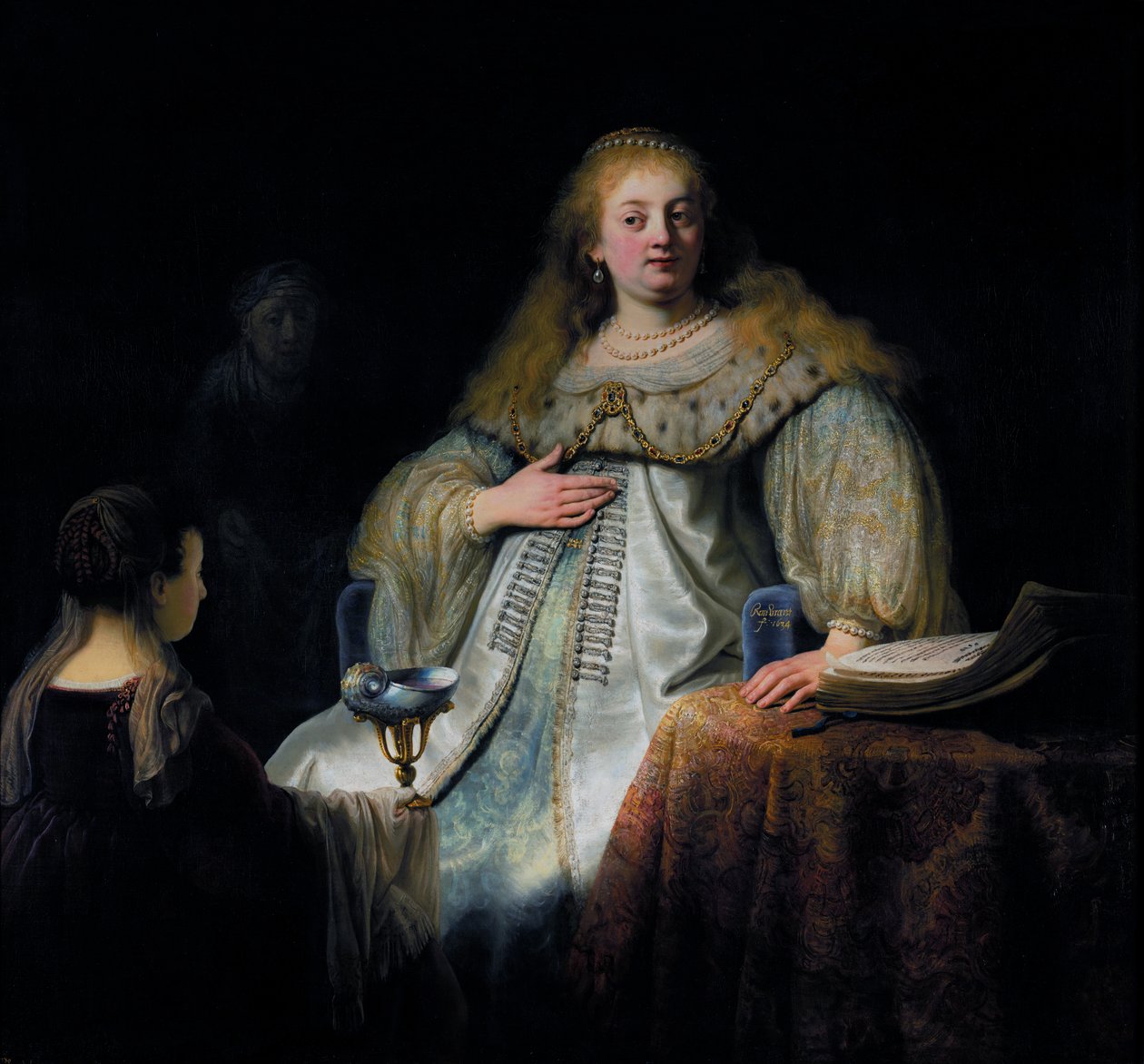 Sophonisba dostává šálek jedu od Rembrandt van Rijn