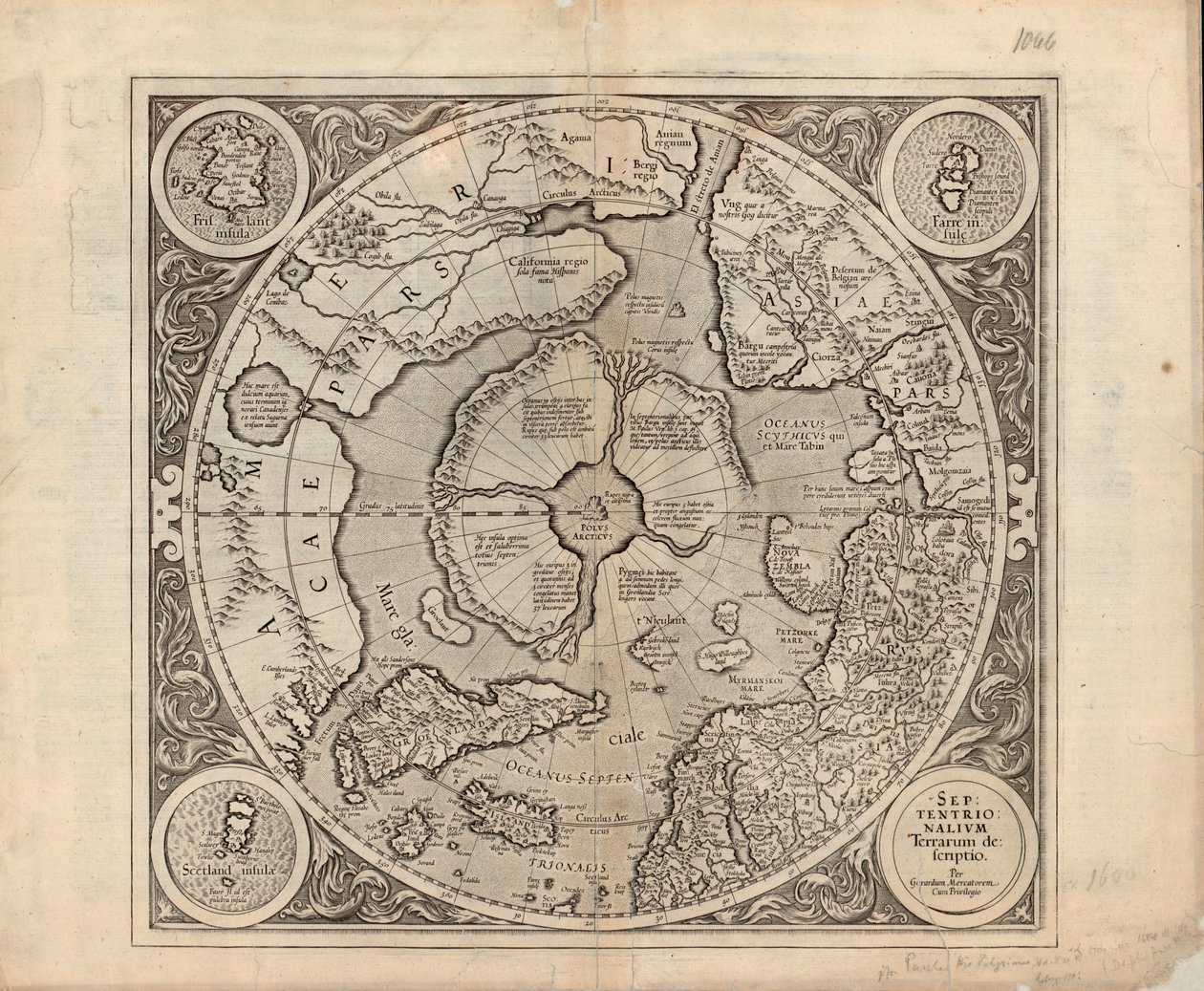 Mapa byla publikována v roce (1628) a ukazuje severní pól, vysoký sever od Unbekannt Unbekannt