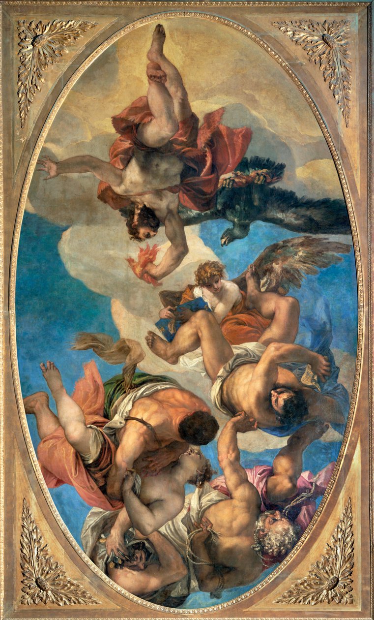 Jupiter trestá neřesti... od (1528 88) Veronese
