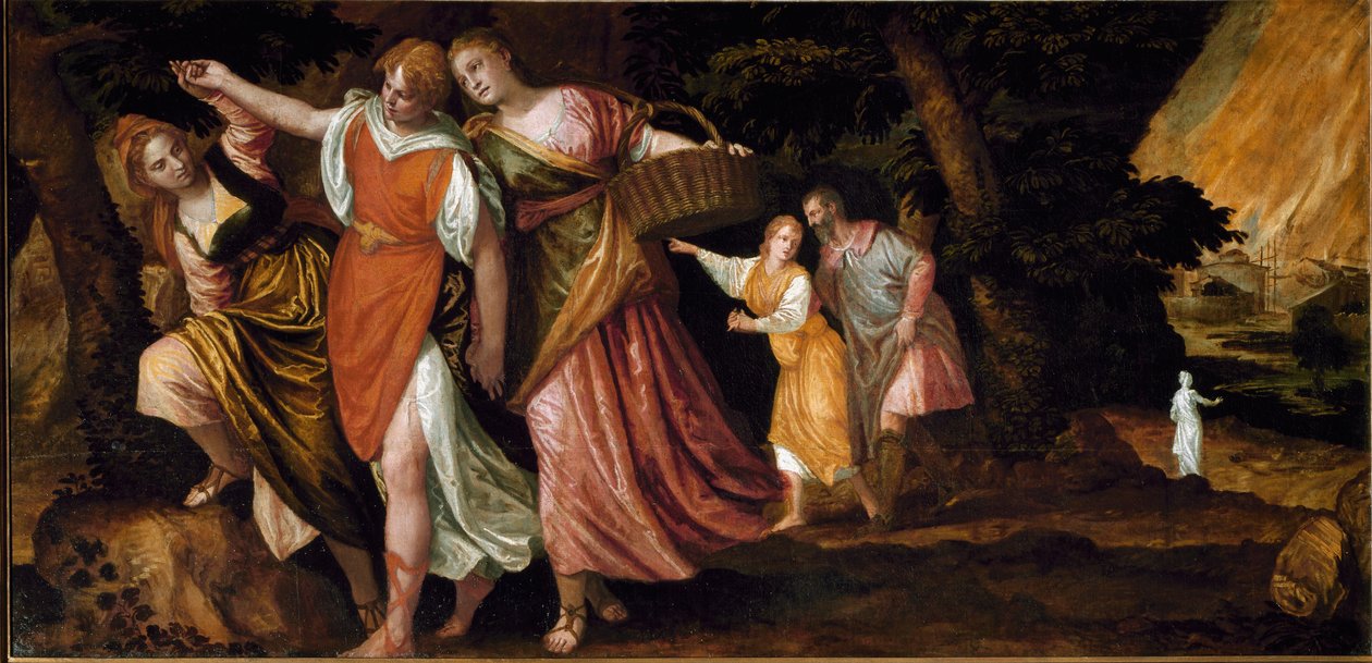 Loth a jeho dcery (malba, kolem roku 1580) od Veronese
