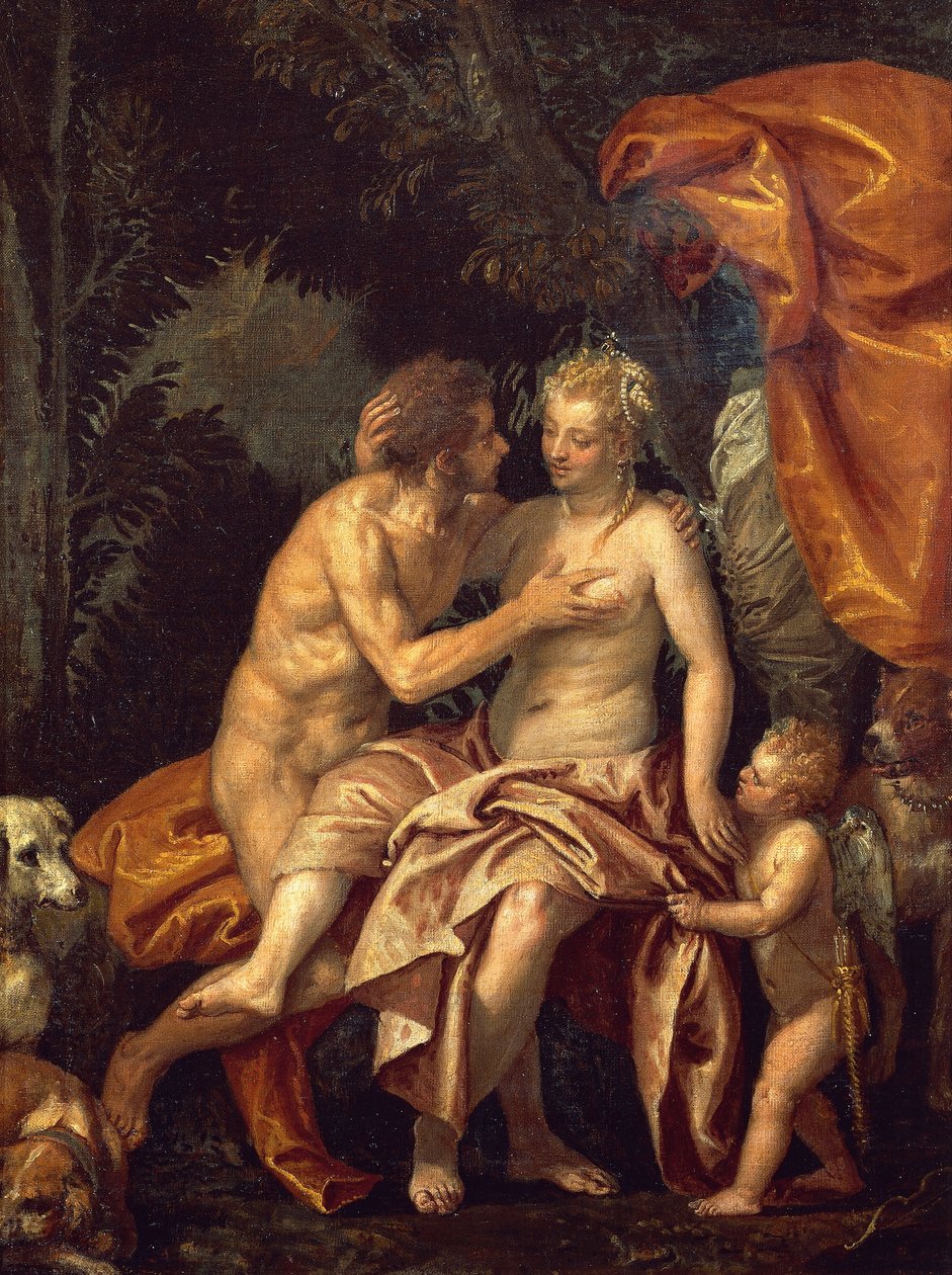 Venuše a Adonis od Veronese
