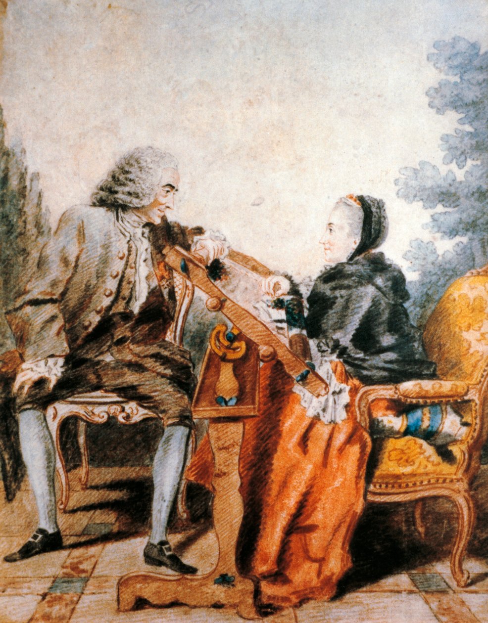 Portrét Voltaira od Carmontelle