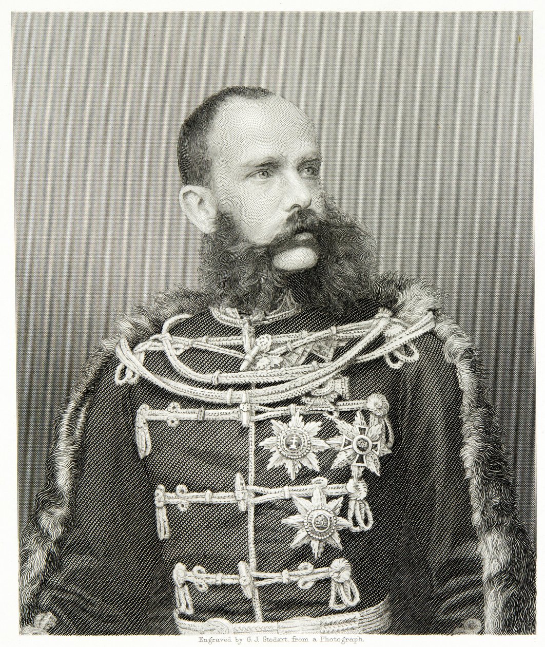 František Josef (rytina) od (after) English photographer