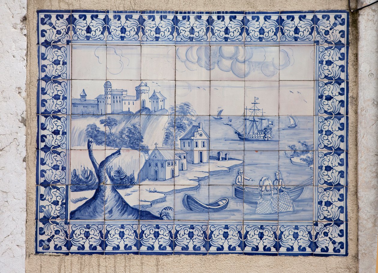 Azulejo, Lisabon, Portugalsko. od Unknown