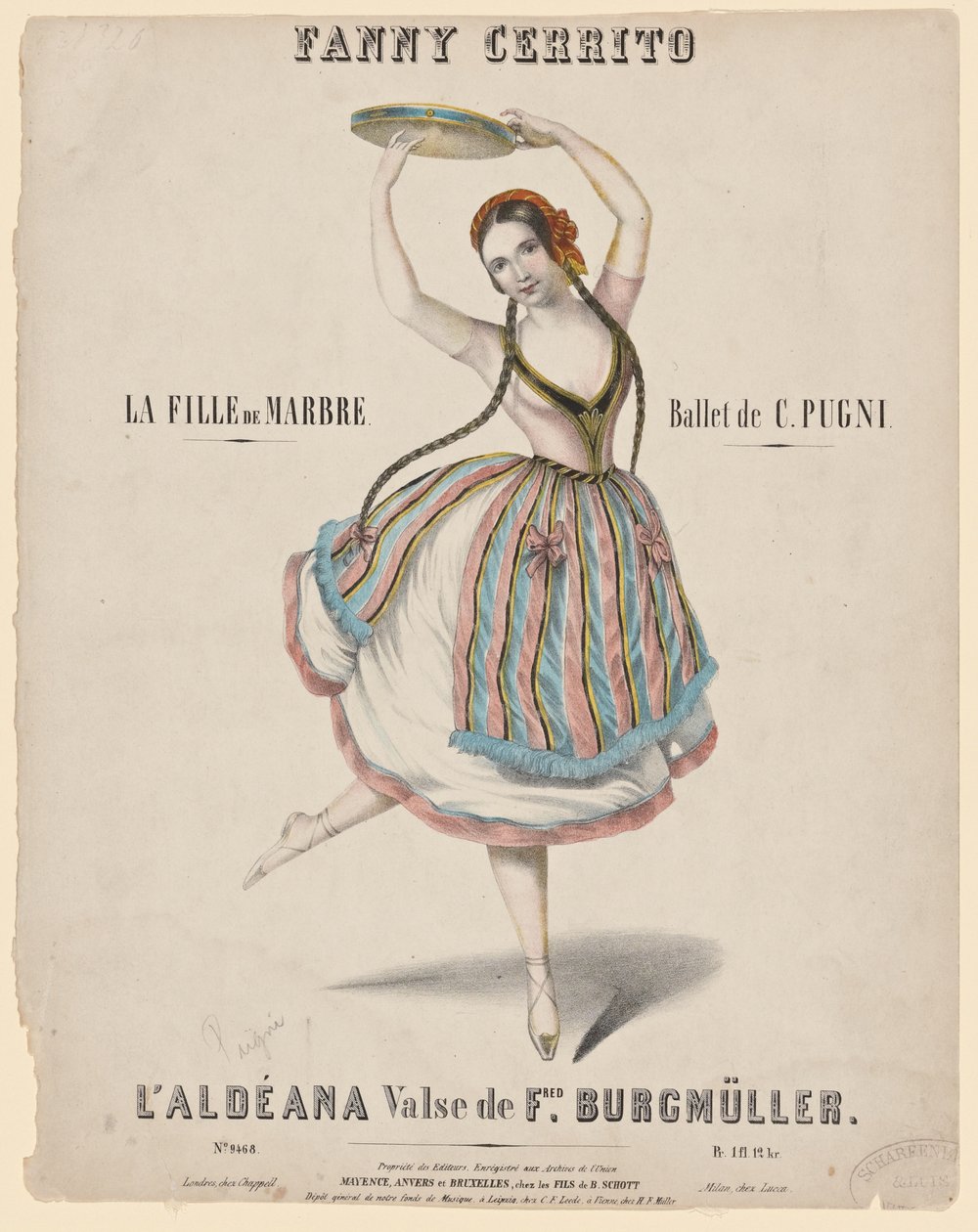 Fanny Cerrito, 1840 od Unknown
