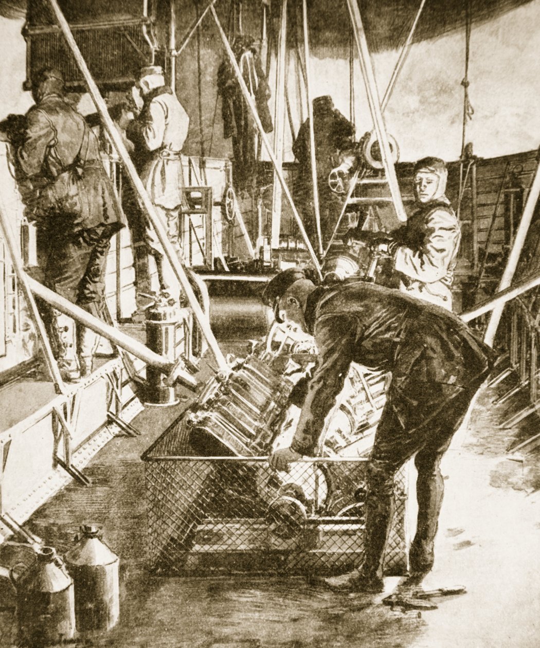 Uvnitř vozu strachu, 1914-19 od Unknown