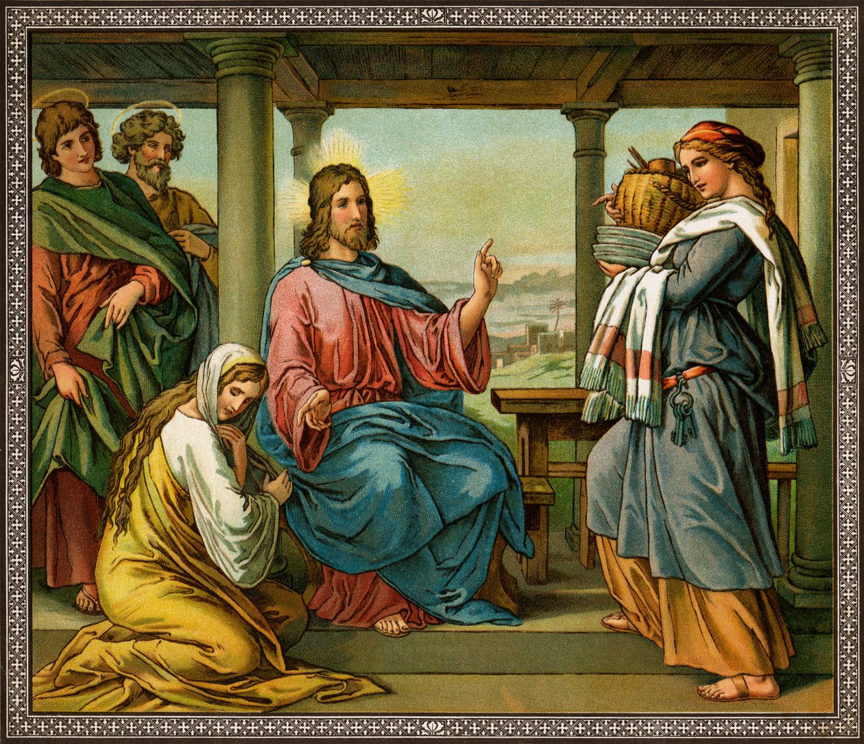Ježíš v domě Marty a Marie - Bible, Nový zákon od Unknown