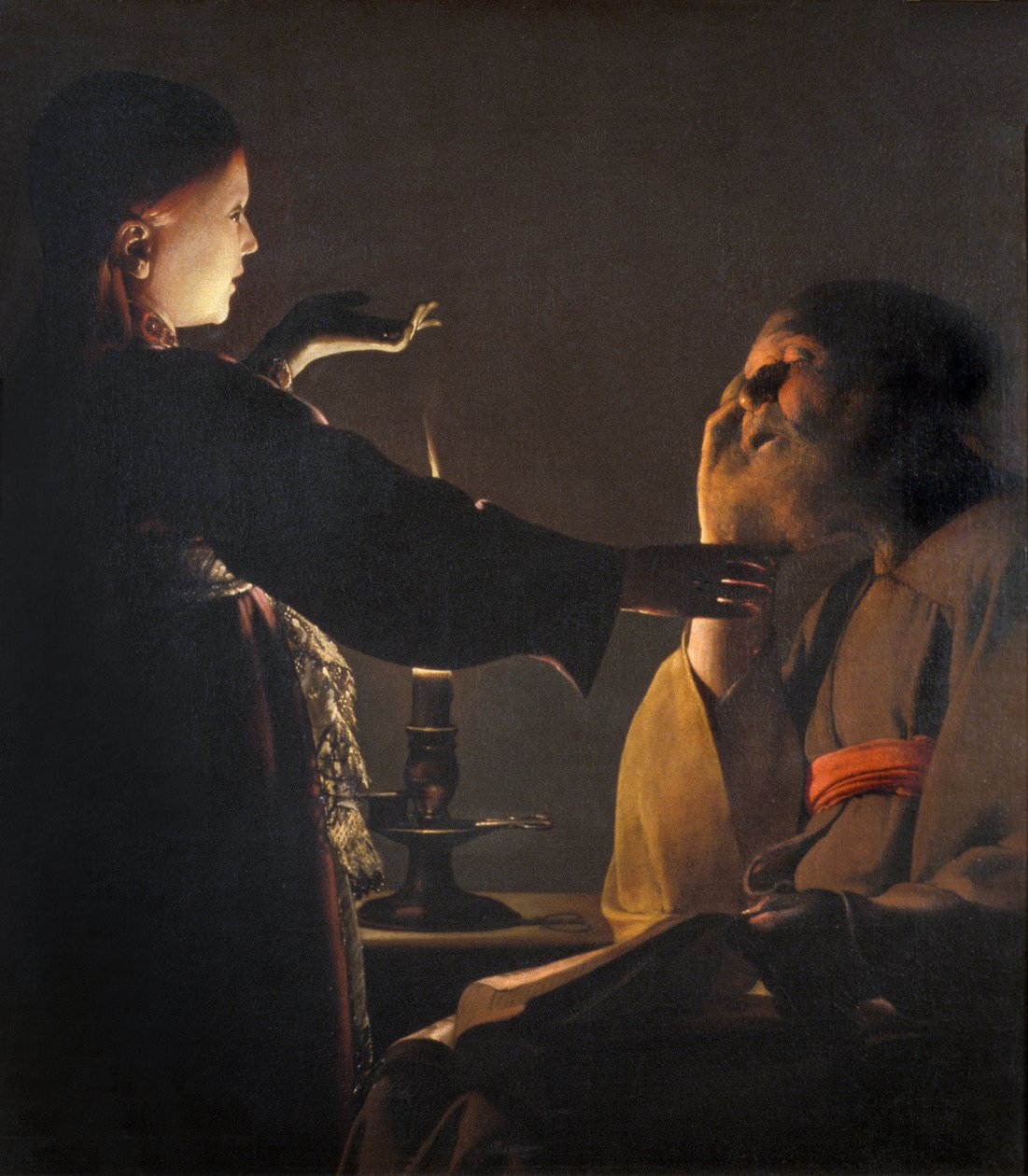 Loire Atlantique N* 097 - NantesMusee des Beaux Arts - Sen svatého Josefa (neboli Zjevení anděla v Saint Joseph) - Georges de La Tour od Unknown
