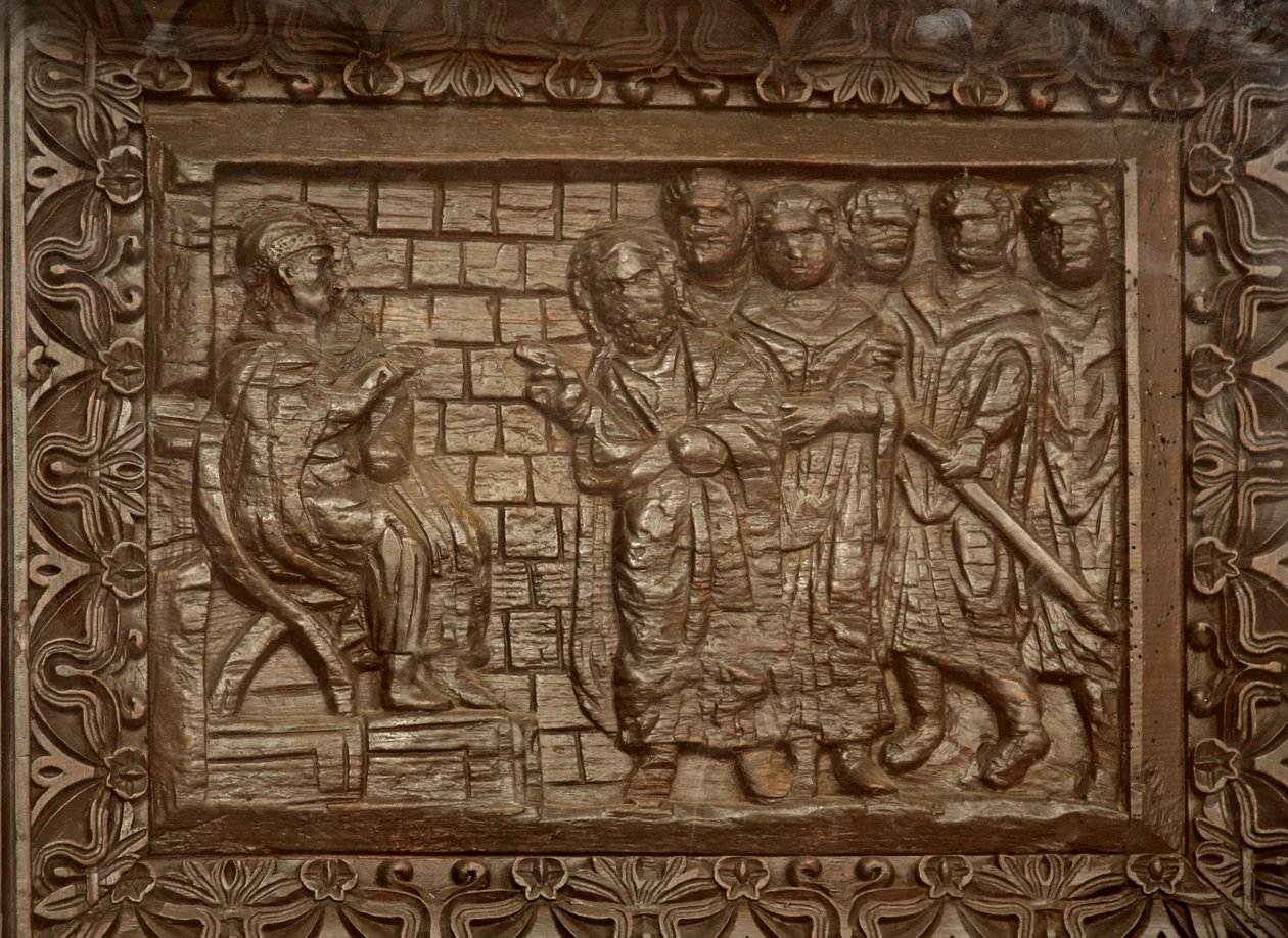 Panel ze dveří 5C: Soud Ježíšův od Unknown