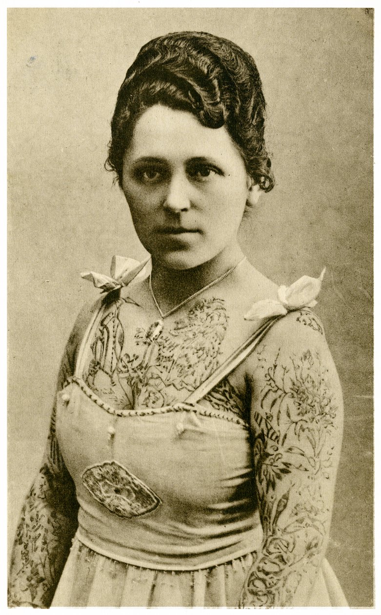 Portrét Margit, Tetovaná žena, kolem roku 1910 od Unknown