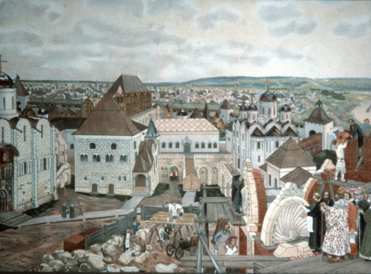 Ruské umění - obraz Moskvy ve starověku V, M, Vasnetsov (19. století). od Unknown