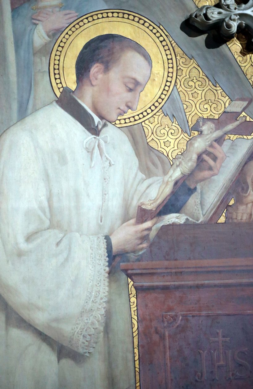 Kostel Saint Nizier, Saint Aloysius de Gonzaga od Claudia Barrota (1845-1908), Lyon, Francie od Unknown