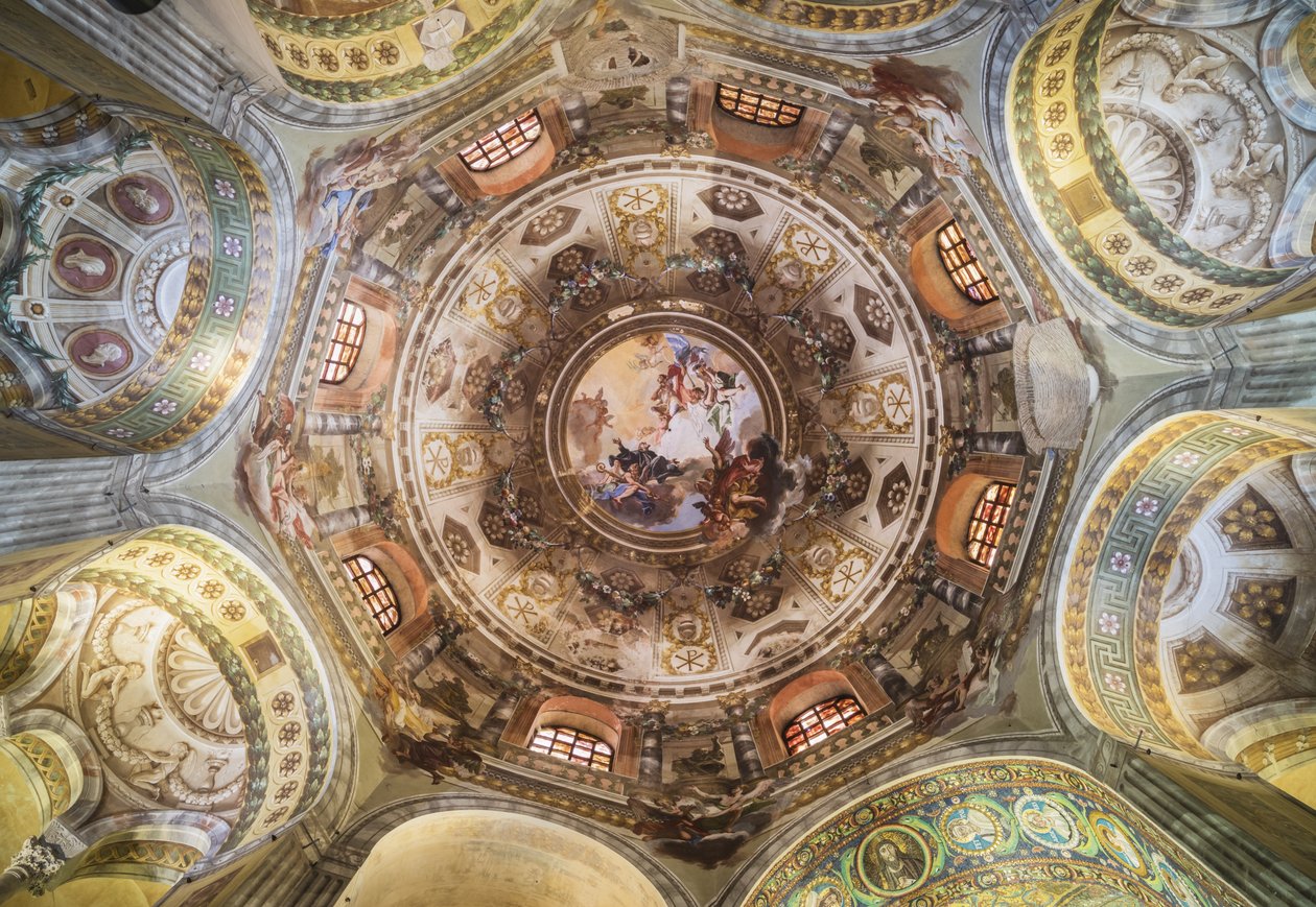 Kopule v bazilice San Vitale, Ravenna, provincie Ravenna, Itálie od Unknown