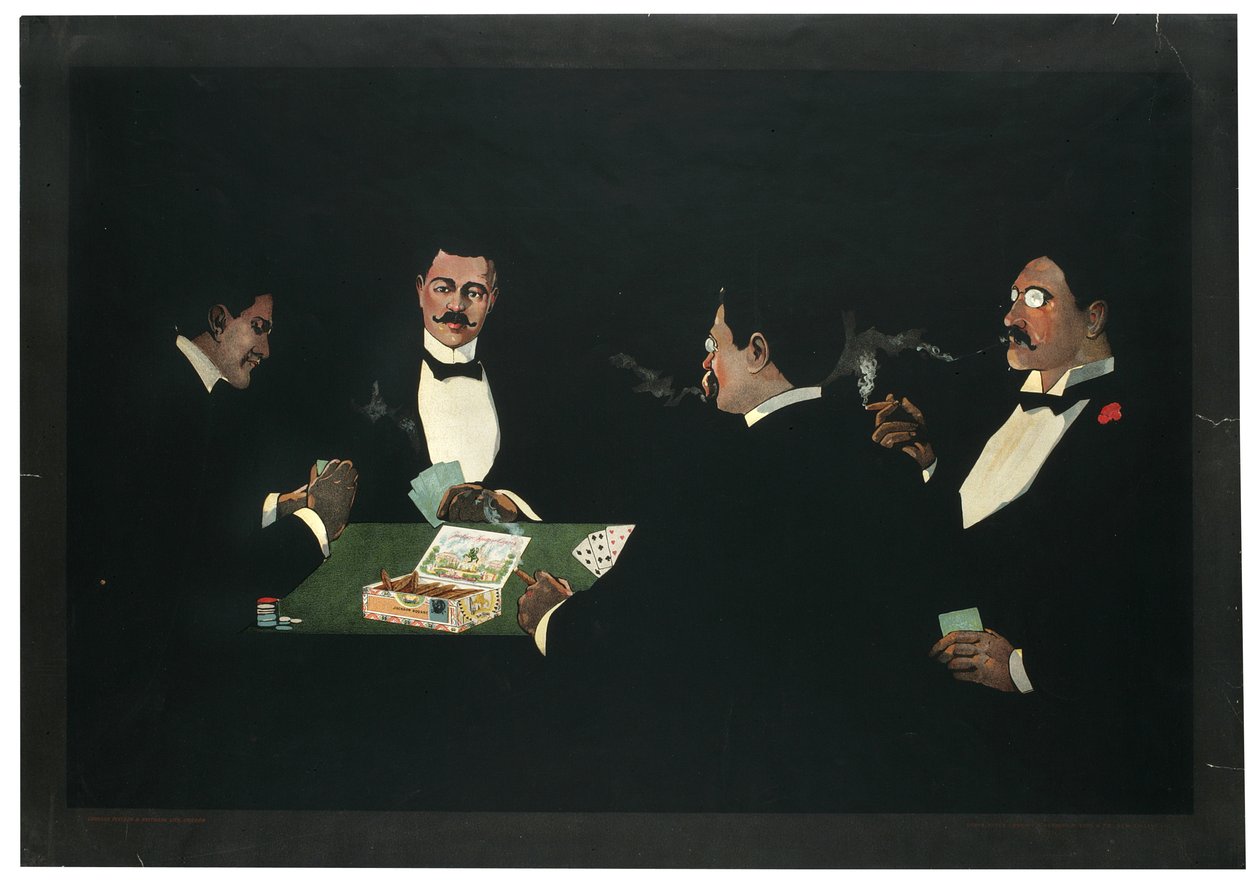 Jackson Square Cigars, reklama, 1899 od American School