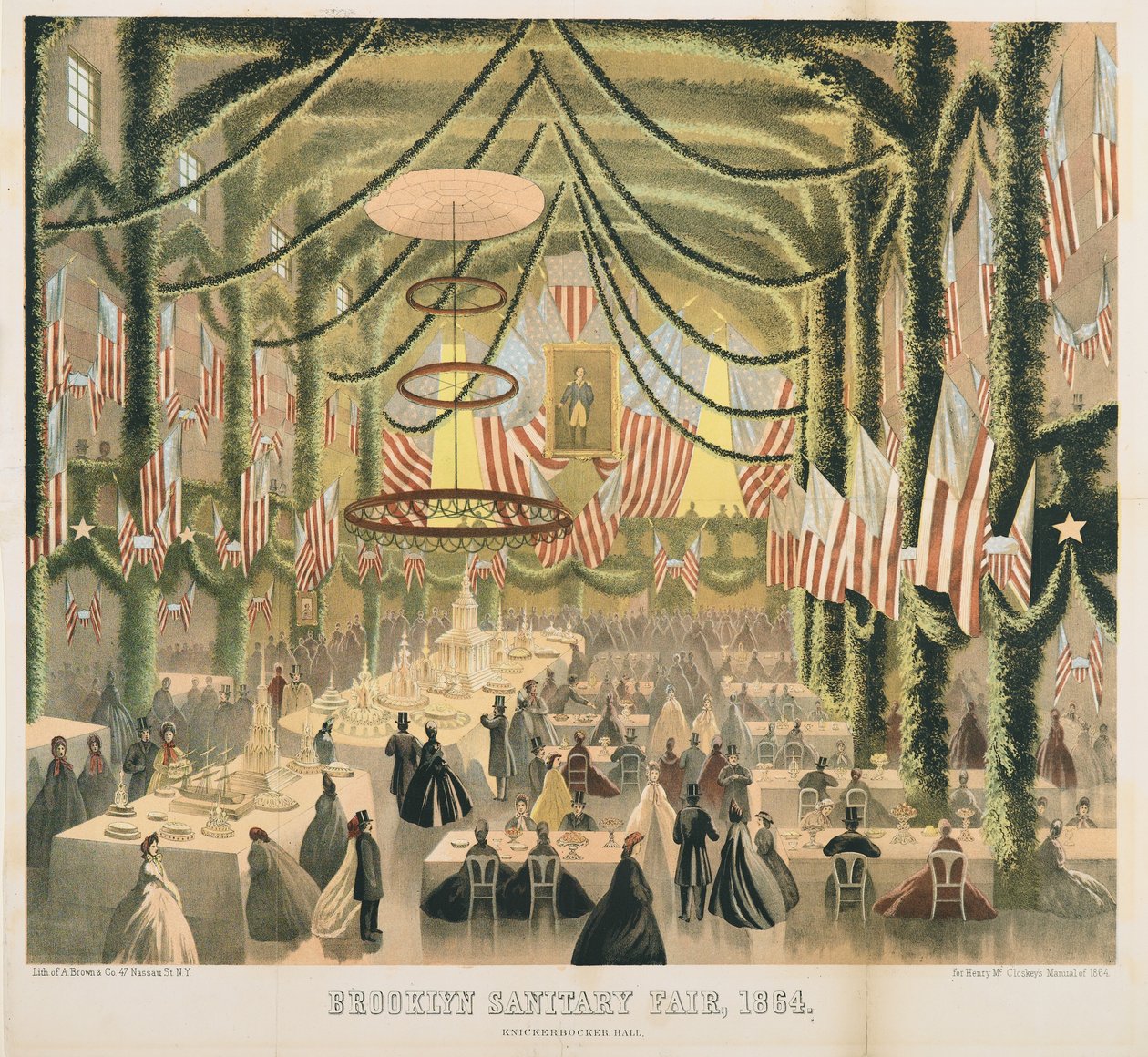 Knickerbocker Hall, Brooklyn Sanitary Fair, 1864 od American School