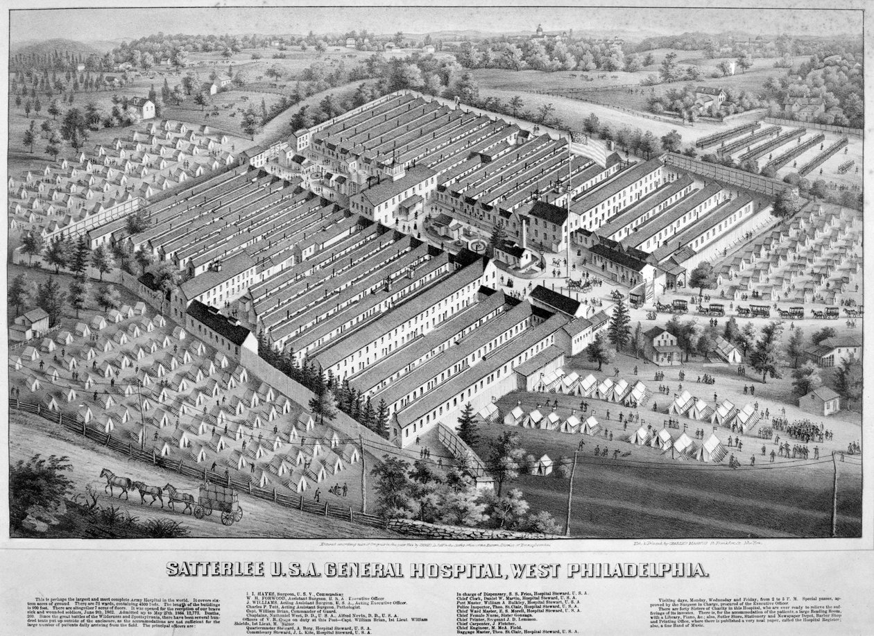 Satterlee Hospital, Philadelphia, Pennsylvania, 1863 od American School