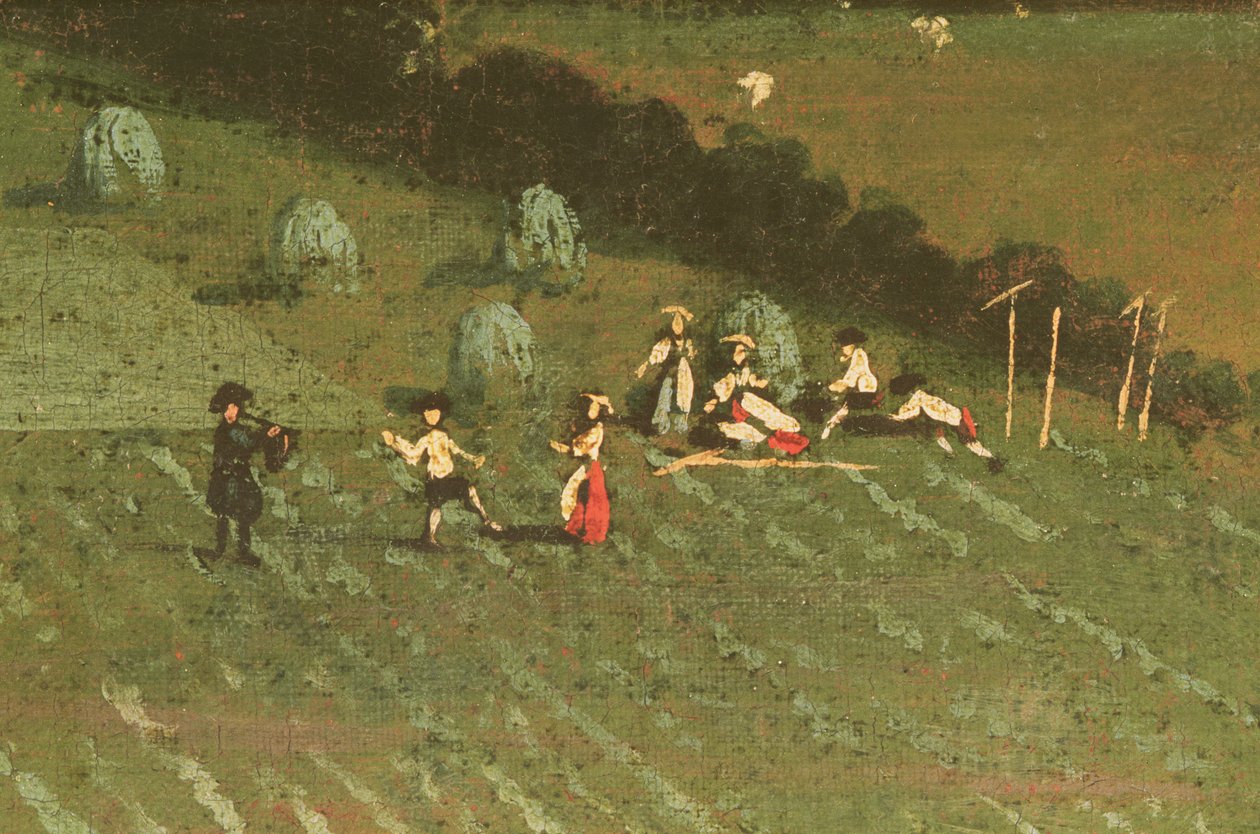 Country Round Dixton Manor, kolem roku 1725 (detail z roku 18102) od English School