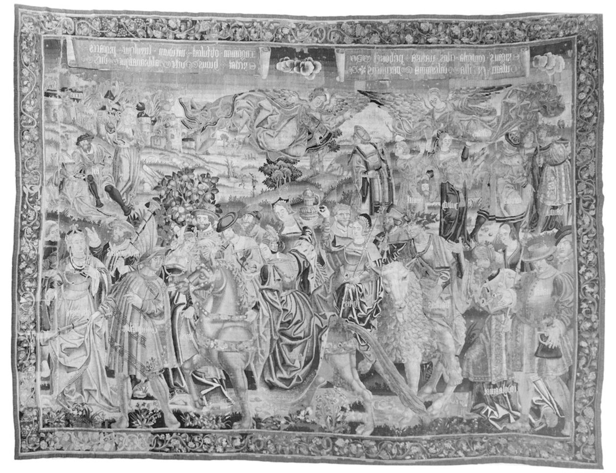 Procesí Gula, kolem roku 1510 (vlna a hedvábí) od Flemish School