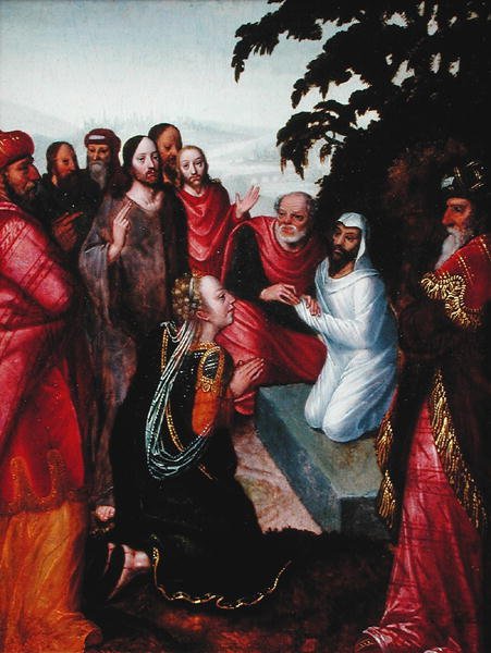 Vzkříšení Lazara od Flemish School