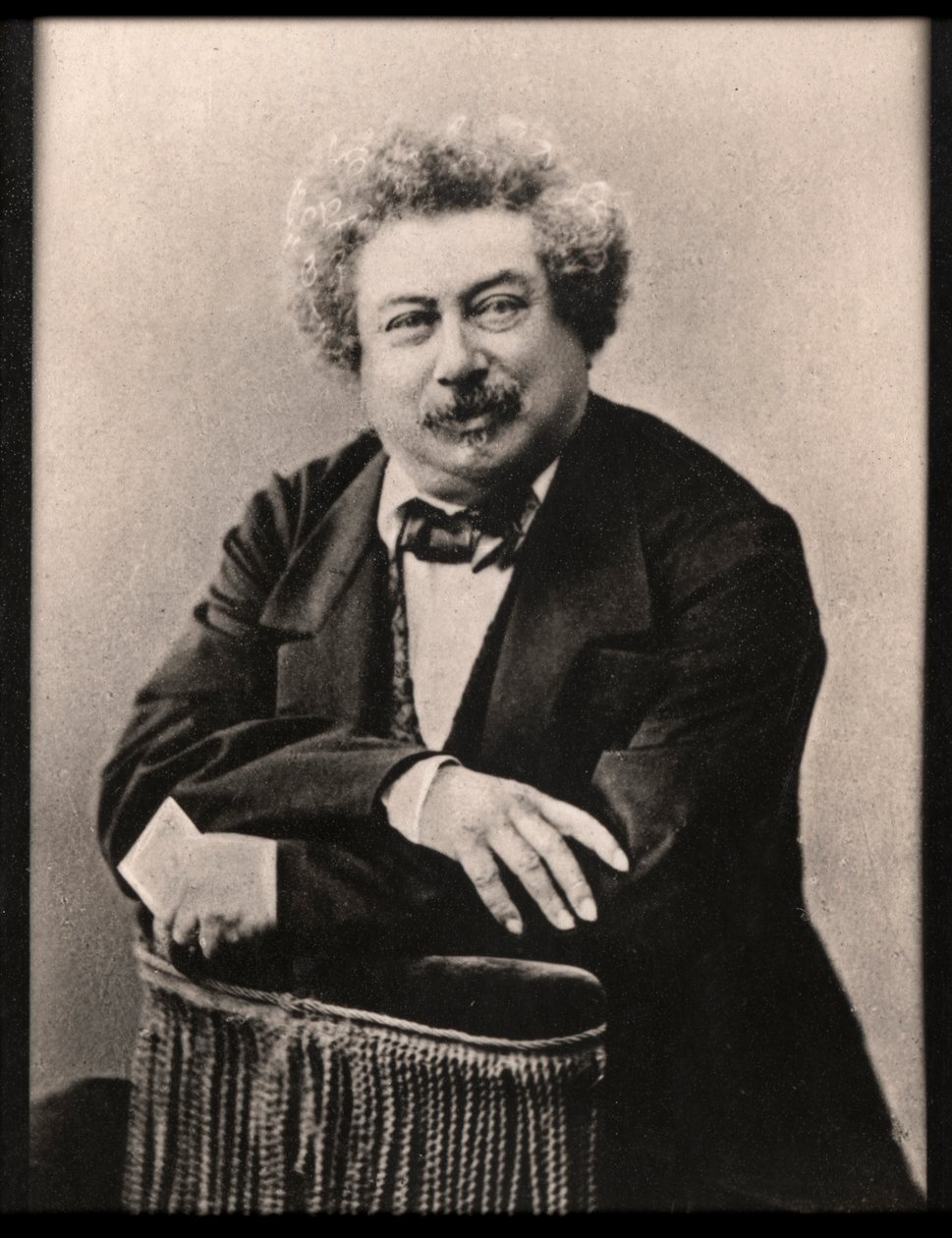 Portrét Alexandra Dumase (1802-1870), francouzského spisovatele. od French Photographer