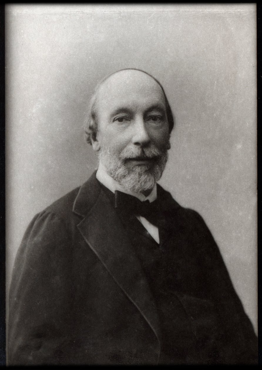 Portrét Augusta Vacquerieho (1819-1895), francouzského novináře a spisovatele. od French Photographer