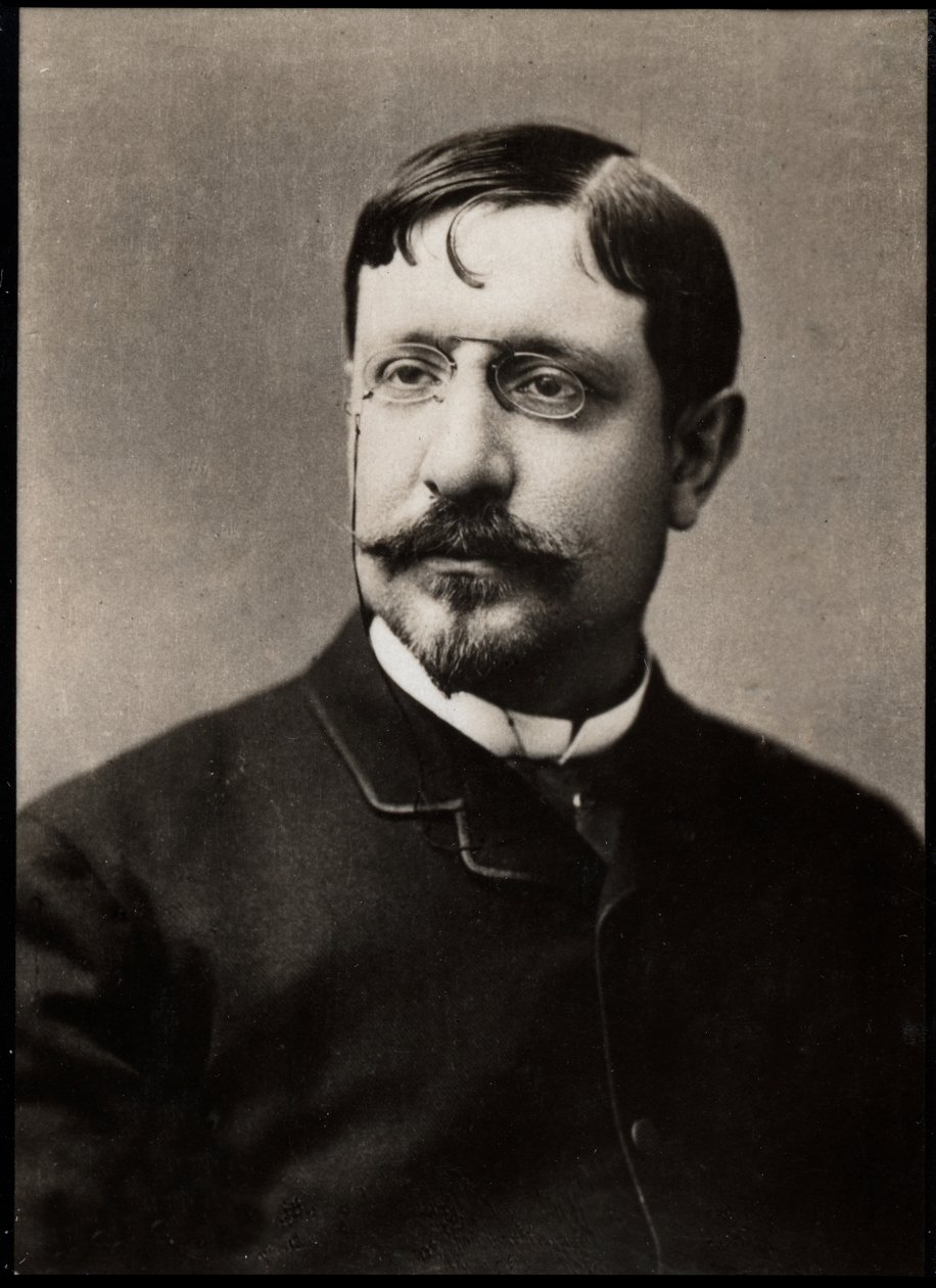 Portrét Benjamina Constanta (1845-1902), francouzského malíře a leptaře. od French Photographer