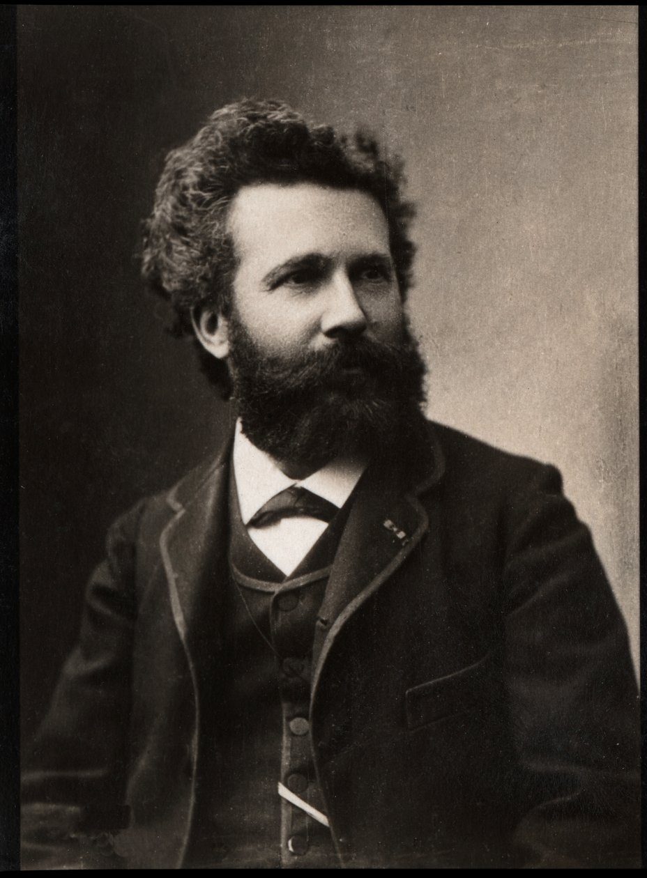 Portrét Camille Flammarion (1842-1925), francouzského astronoma a spisovatele. od French Photographer