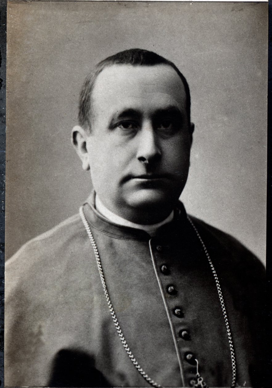 Portrét Camillo Siciliano di Rende (1847-1897), italský kardinál. od French Photographer