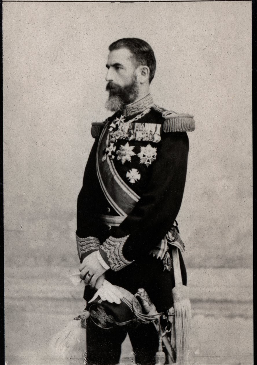Portrét Carol I z Rumunska (1839-1914), král Rumunska. od French Photographer