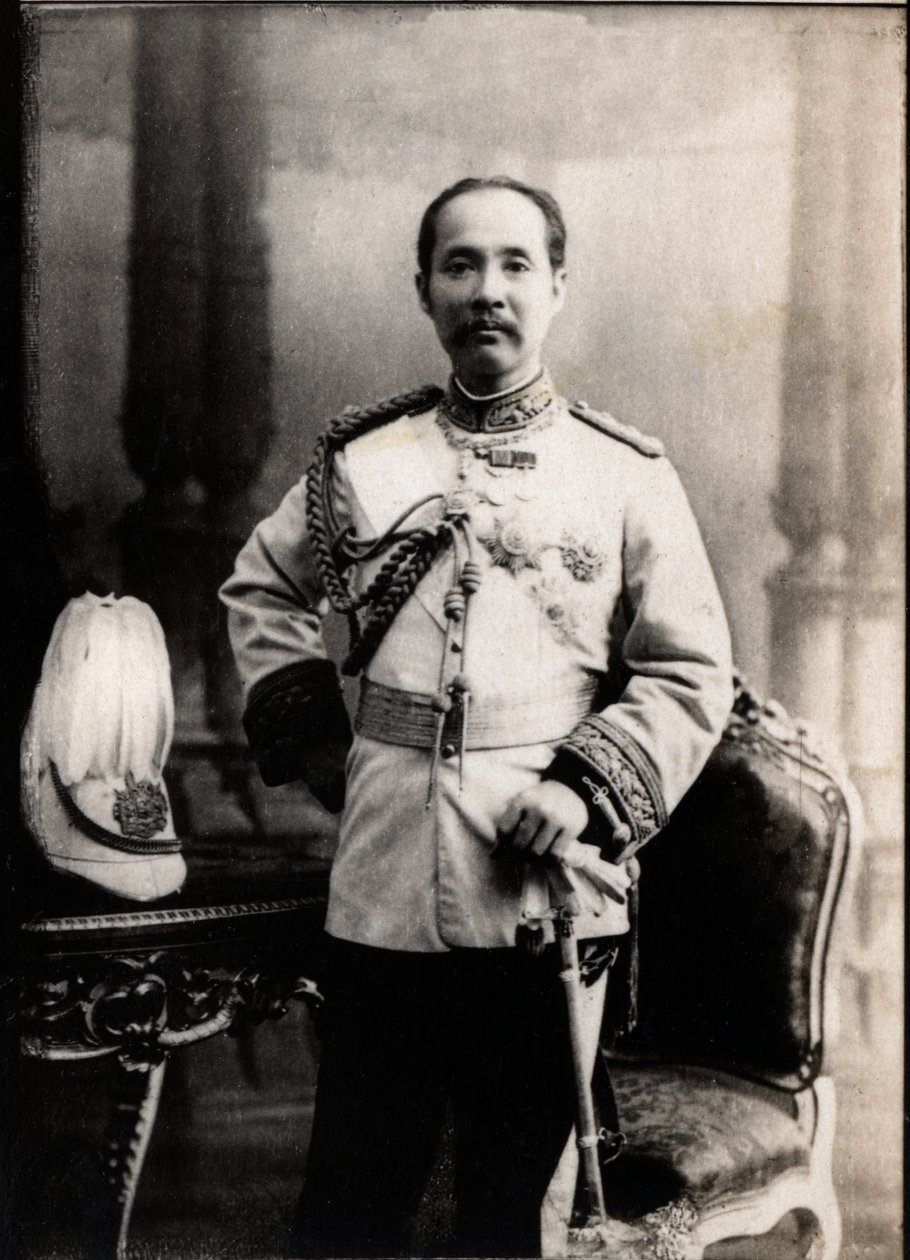 Portrét Chulalongkorna (Rama V) (1853-1910), krále Siamu (Thajsko). od French Photographer