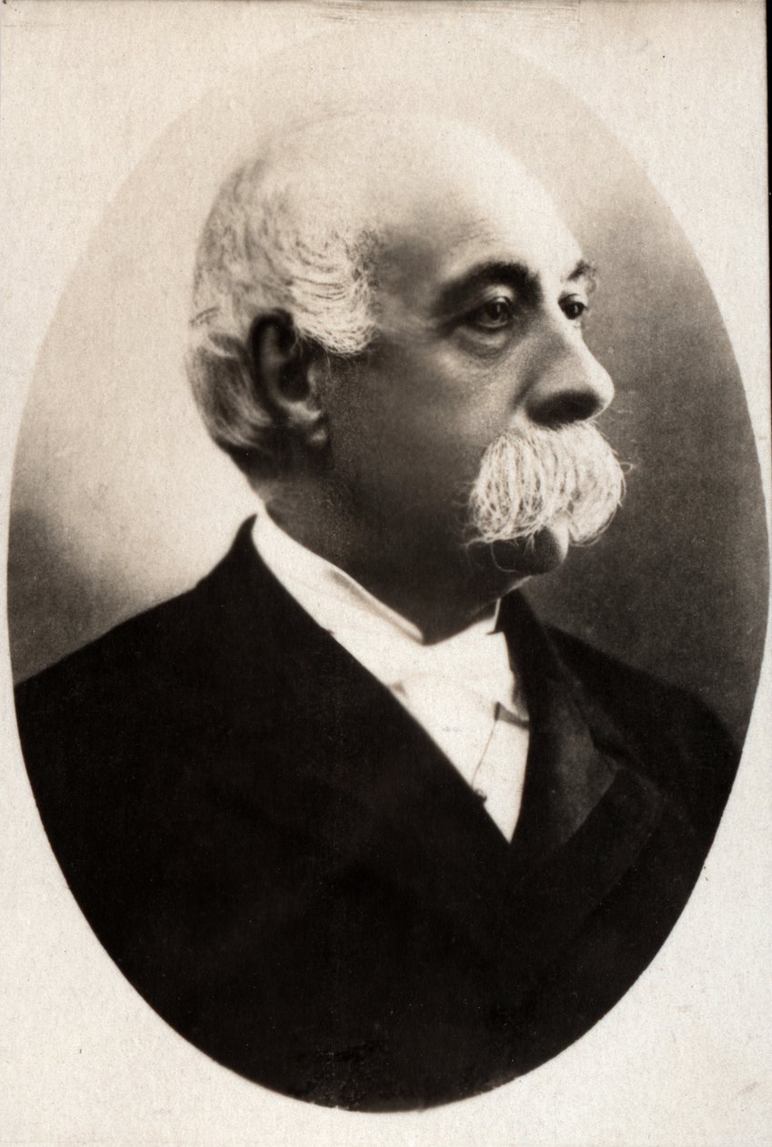 Portrét Francesca Crispiho (1819-1901), italského politika. od French Photographer