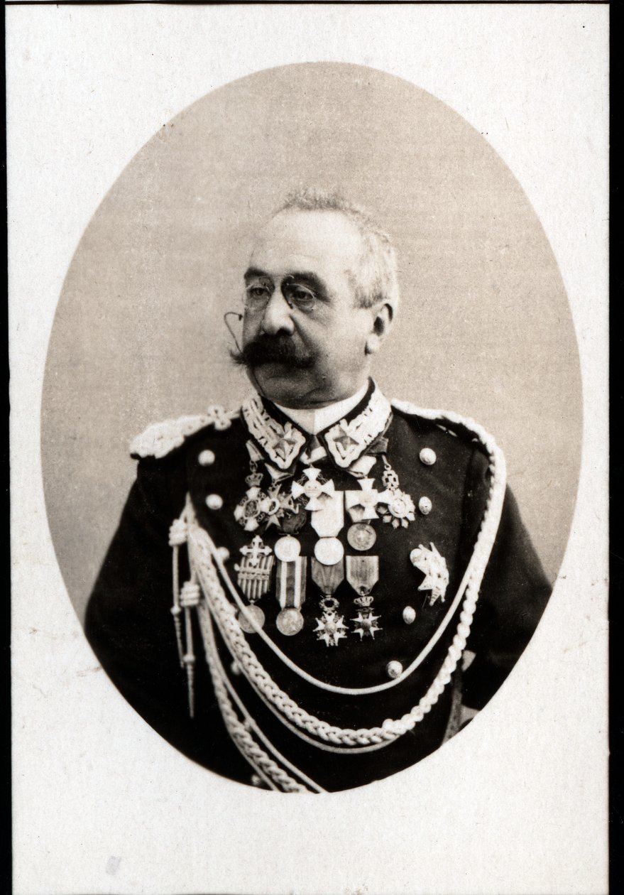 Portrét Oreste Baratieri (1841-1901), italský generál. od French Photographer