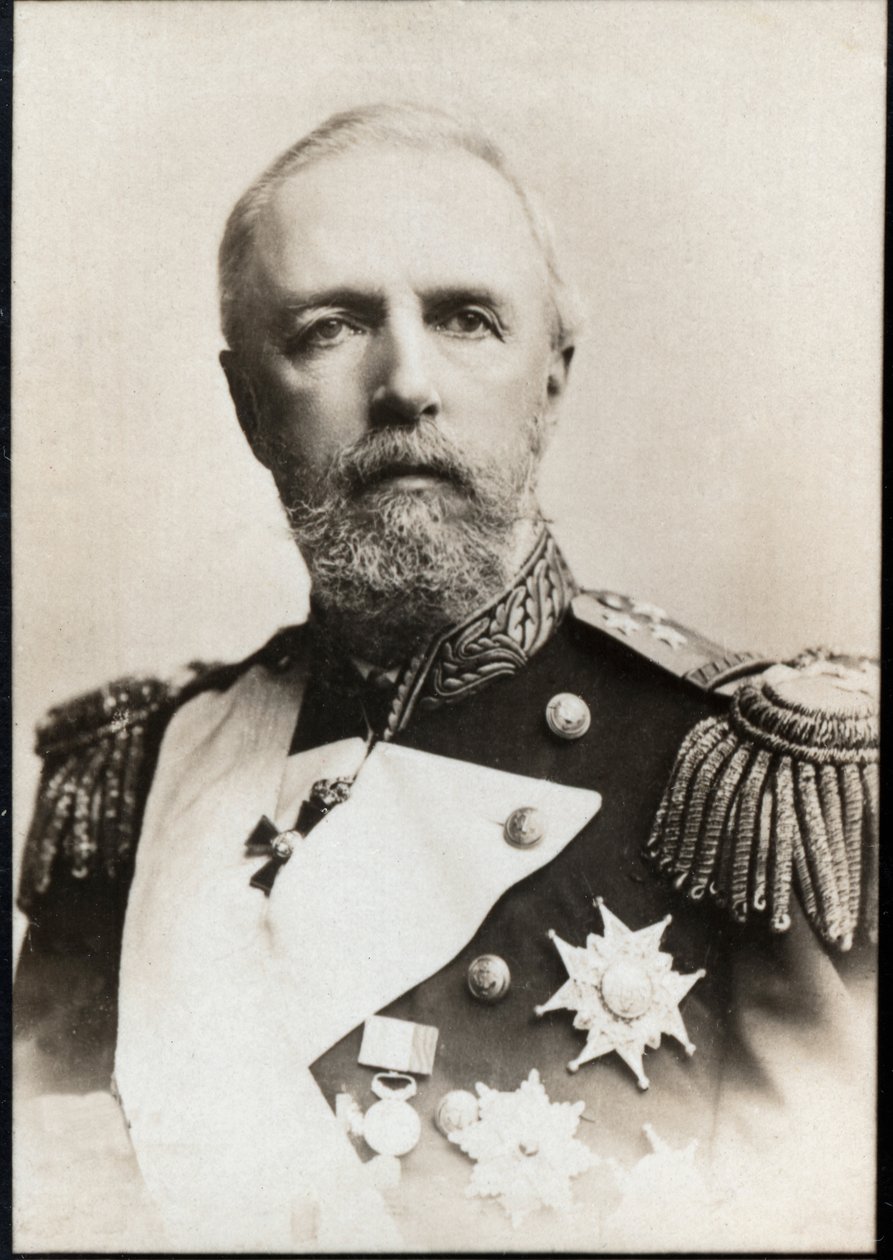 Portrét Oscara II Švédska (1829-1907), krále Švédska a Norska. od French Photographer