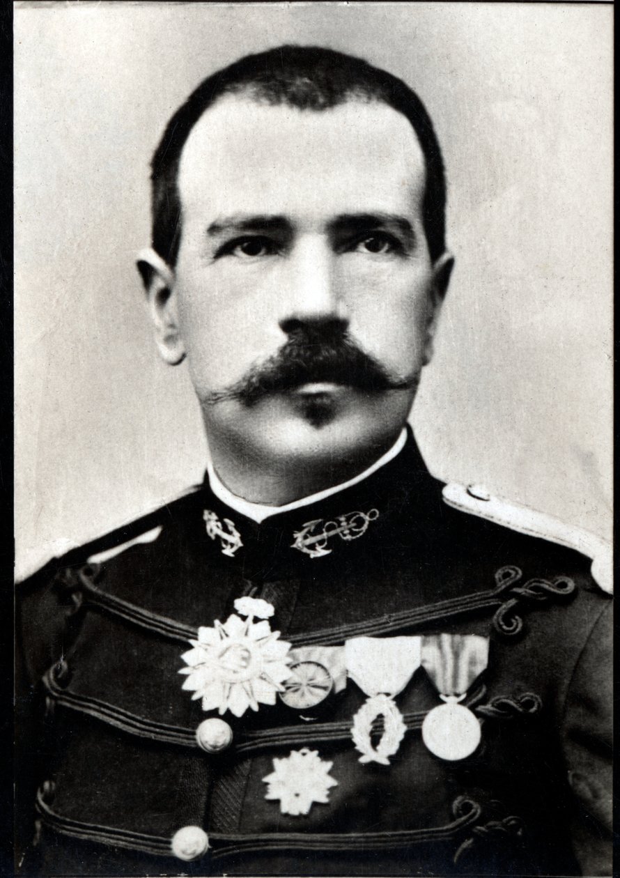 Portrét Parfait Louis Monteil (1855-1925), francouzský koloniální vojenský důstojník a průzkumník. od French Photographer