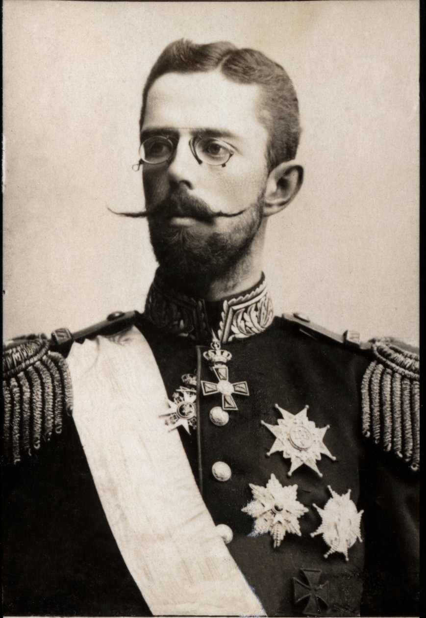 Portrét švédského prince Gustafa (1858-1950). od French Photographer