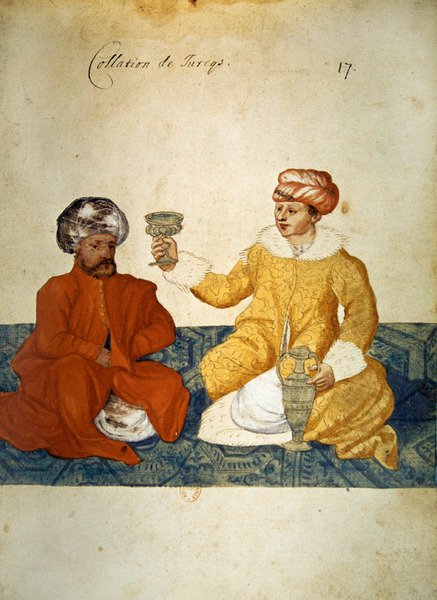 Lehké turecké jídlo, 1567 (wc na papíře) od French School